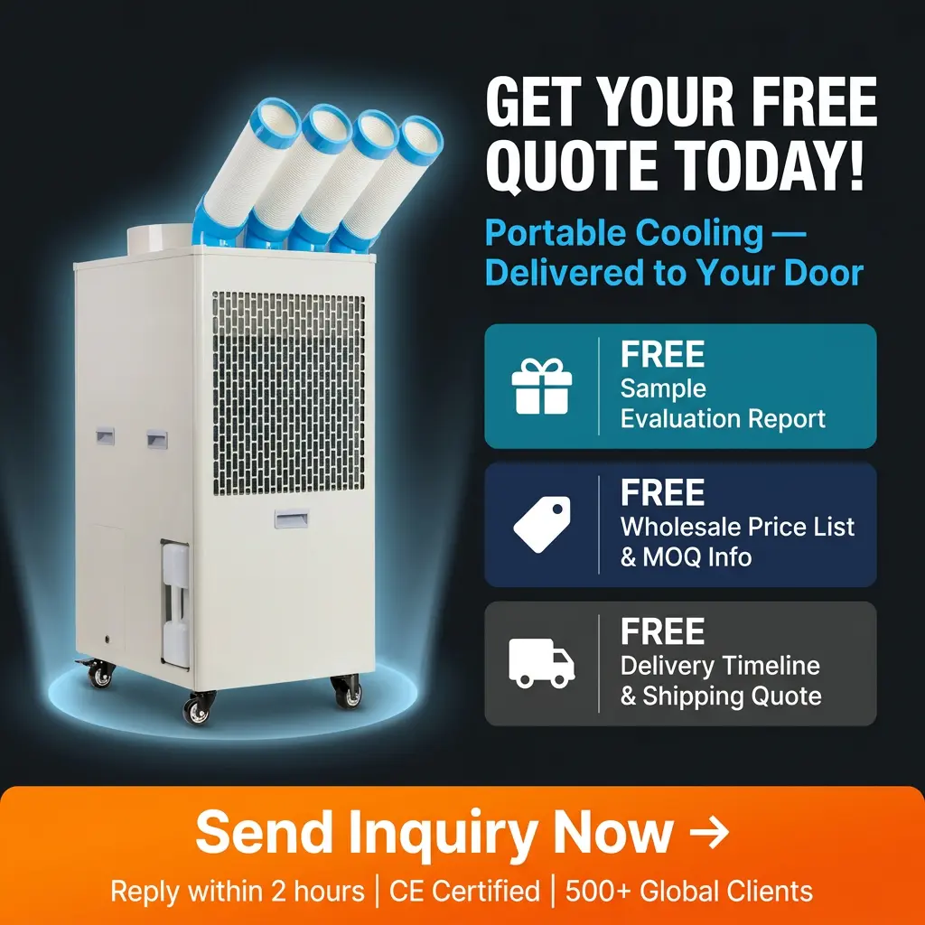 OEM Custom Logo Industrial Portable Air Conditioner 110V 220V 380V Multi-Voltage Low MOQ Direktang Supply ng Pabrika