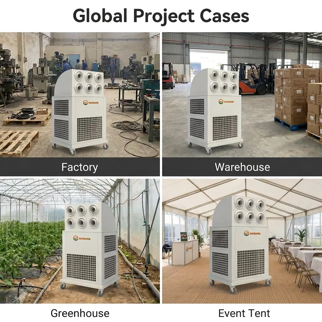 Wholesale Custom 380V Portable All in One Mobile Industrial Air Conditioner para sa Construction Site Workshop Warehouse