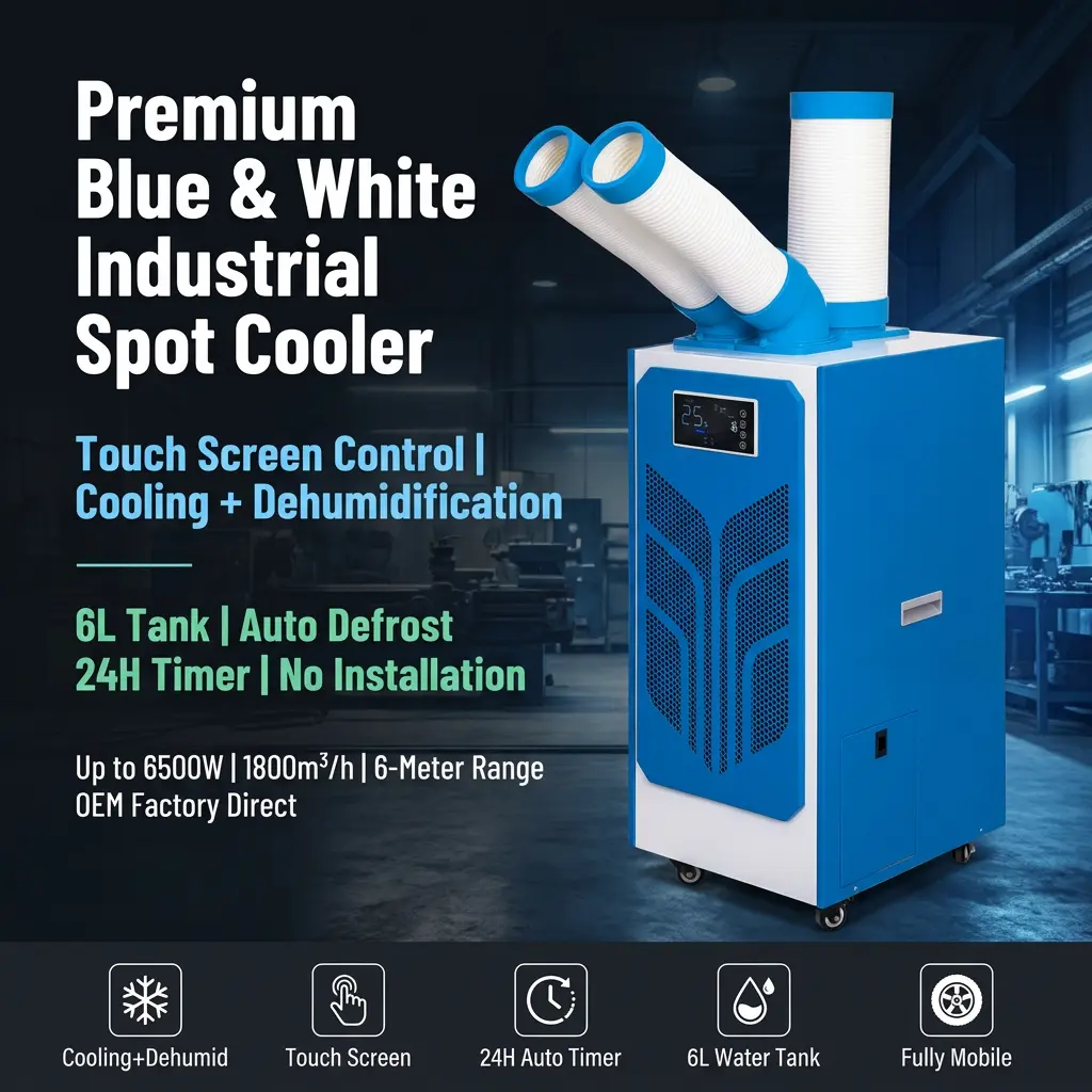 Custom na Butterfly Wing Hexagonal Honeycomb 24H Timer Spot Cooler Portable Industrial AC na May Outdoor Event Tent Custom na Butterfly Wing Hexagonal Honeycomb 24H Timer Spot Cooler Portable Industrial AC na May Outdoor Event Tent